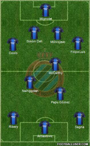 Club Brugge KV Formation 2019