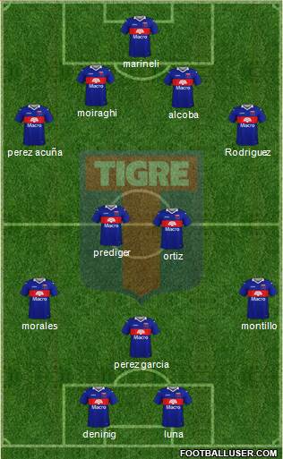 Tigre football formation