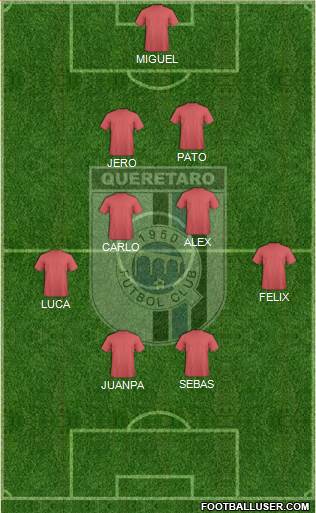 Club de Fútbol Gallos Blancos Formation 2019
