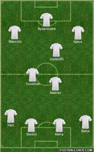 KF Ulpiana football formation