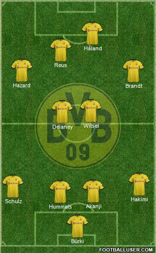 Borussia Dortmund Formation 2019