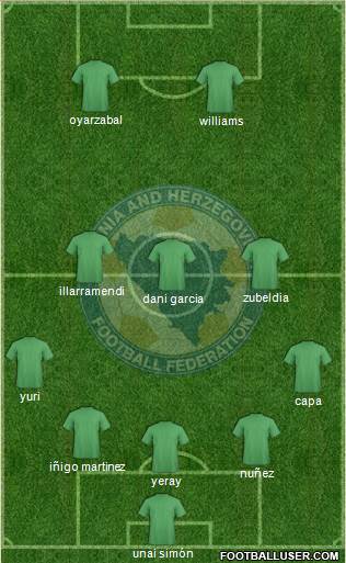 Bosnia and Herzegovina football formation