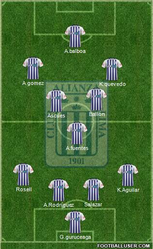 C Alianza Lima Formation 2019