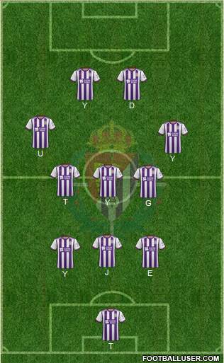 R. Valladolid C.F., S.A.D. football formation