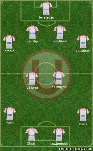 C Universitario D football formation