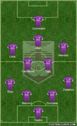 Defensor Sporting Club Formation 2020