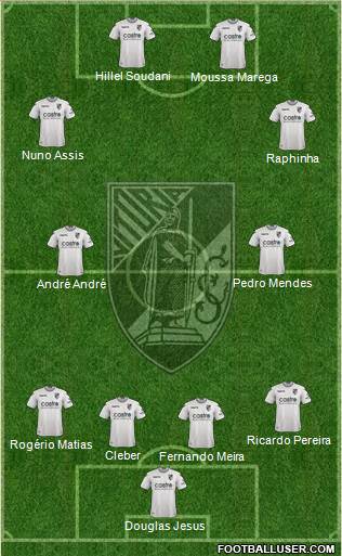 Vitória Sport Club 4-4-2 football formation