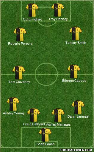 Watford 4-4-2 football formation