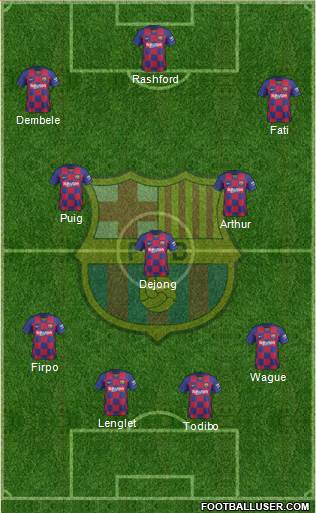 F.C. Barcelona Formation 2020