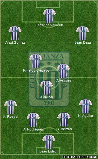 C Alianza Lima football formation