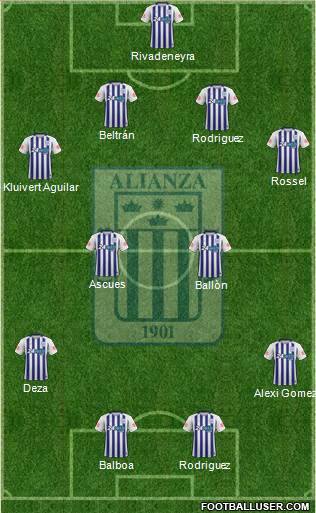 C Alianza Lima Formation 2020
