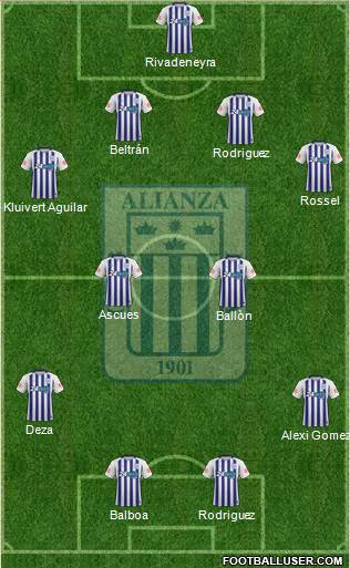 C Alianza Lima football formation