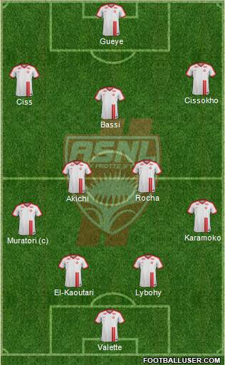 A.S. Nancy Lorraine football formation