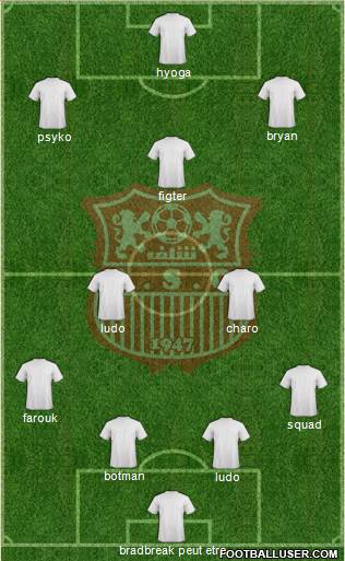 Amel Saad Olympic Chlef 4-3-3 football formation