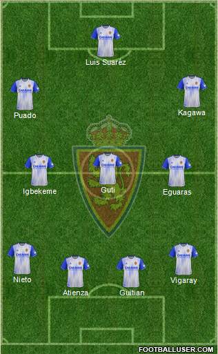 R. Zaragoza S.A.D. football formation