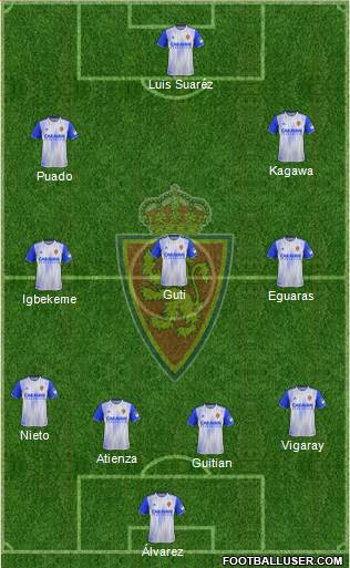 R. Zaragoza S.A.D. football formation