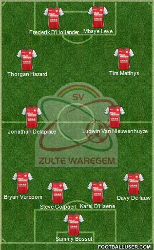 SV Zulte Waregem football formation