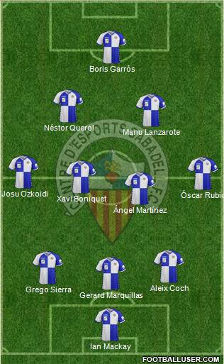 C.E. Sabadell football formation