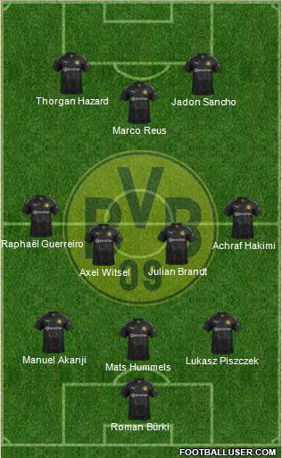 Borussia Dortmund Formation 2020