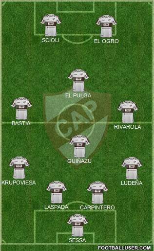 Platense football formation