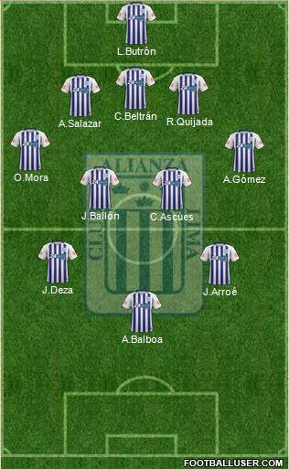 C Alianza Lima football formation