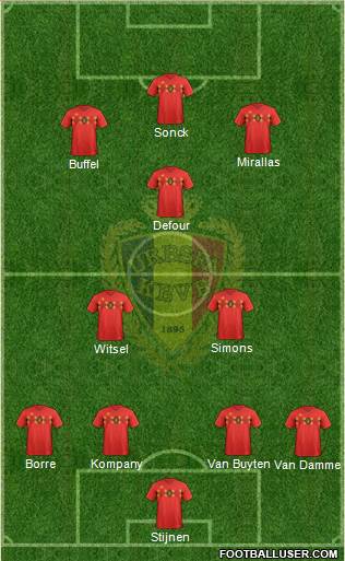 Belgium Formation 2020