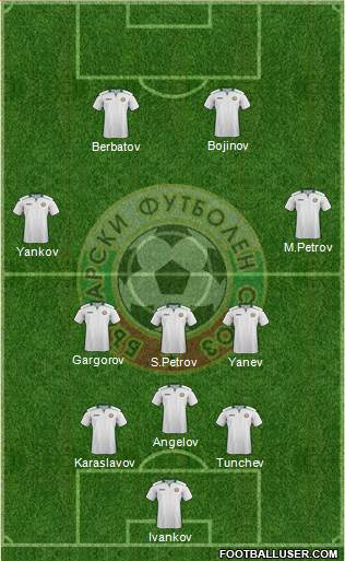 Bulgaria 3-5-2 football formation