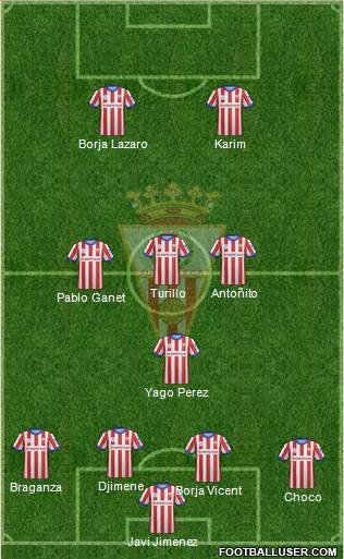 Algeciras C.F. football formation