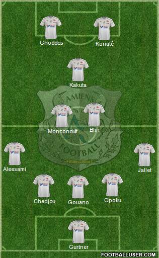 Amiens Sporting Club Football Formation 2020