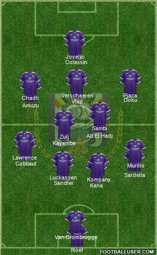 RSC Anderlecht Formation 2020