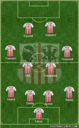 Athletic Club Ajaccien Football Formation 2020