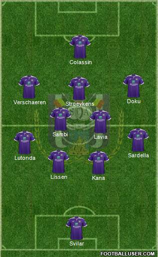 RSC Anderlecht Formation 2020