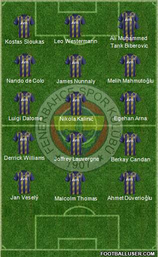 Fenerbahçe SK Formation 2020