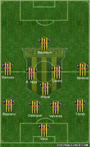 FC The Strongest 4-5-1 football formation