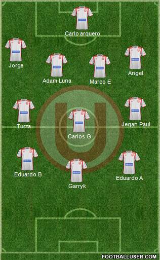 C Universitario D football formation