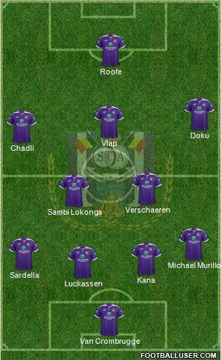 RSC Anderlecht Formation 2020