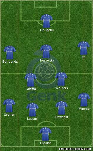 K Racing Club Genk football formation