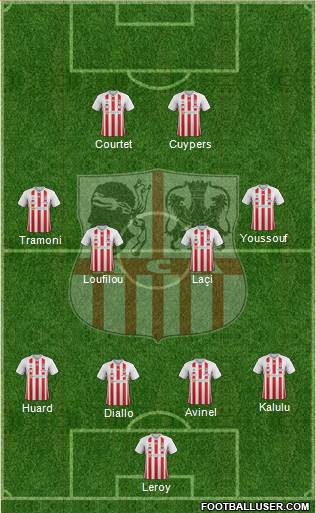 Athletic Club Ajaccien Football football formation