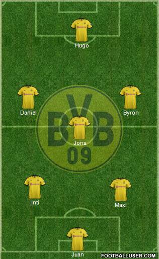 Borussia Dortmund Formation 2020