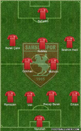 Samsunspor football formation