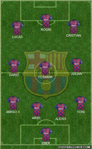 F.C. Barcelona Formation 2020