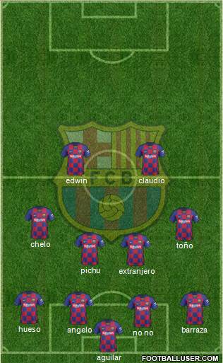 F.C. Barcelona Formation 2020