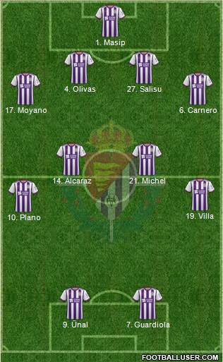 R. Valladolid C.F., S.A.D. football formation