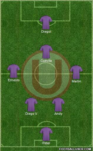 C Universitario D football formation