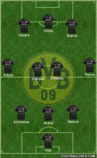 Borussia Dortmund Formation 2020