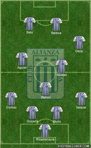 C Alianza Lima Formation 2020