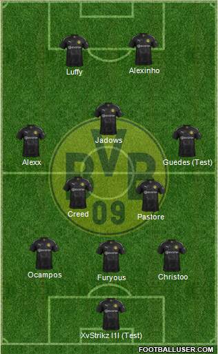Borussia Dortmund Formation 2020