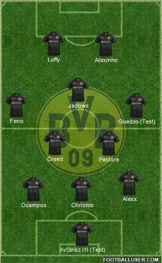 Borussia Dortmund Formation 2020