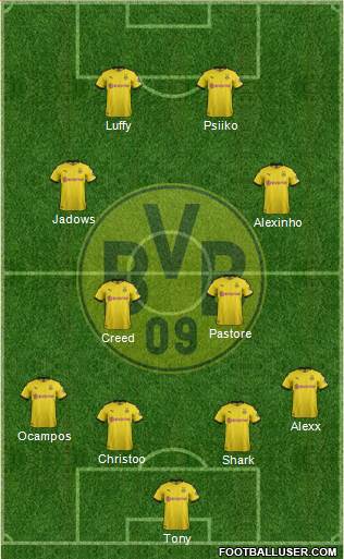 Borussia Dortmund Formation 2020