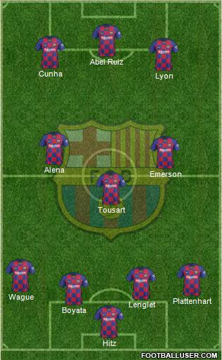F.C. Barcelona Formation 2020